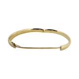 14k Yellow Gold 8.2g Ladies Polished 6.5mm Bangle Bracelet 7.5"