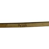 14k Yellow Gold 8.2g Ladies Polished 6.5mm Bangle Bracelet 7.5"