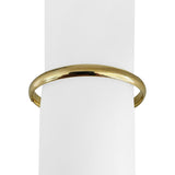 14k Yellow Gold 8.2g Ladies Polished 6.5mm Bangle Bracelet 7.5"