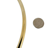 14k Yellow Gold 31.8g Solid Heavy 6mm Omega Link Necklace 16"
