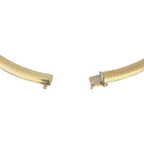 14k Yellow Gold 31.8g Solid Heavy 6mm Omega Link Necklace 16"