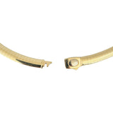 14k Yellow Gold 33.5g Solid Heavy 6mm Omega Link Necklace 16"