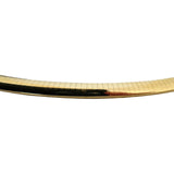 14k Yellow Gold 36g Solid Heavy 6mm Omega Link Necklace Italy 16"