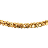 19k Portuguese Yellow Gold 52.5g Heavy Vintage Beaded Fancy Link Necklace 19.5"