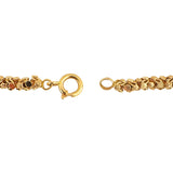 19k Portuguese Yellow Gold 52.5g Heavy Vintage Beaded Fancy Link Necklace 19.5"