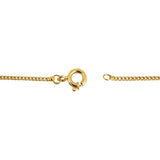 19k Portuguese Yellow Gold 5.8g Curb Chain and Crucifix Pendant Necklace 24"