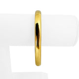 18k Yellow Gold 22g Heavy Vintage 7.5mm Squared Bangle Bracelet Italy 7"