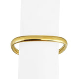 18k Yellow Gold 22g Heavy Vintage 7.5mm Squared Bangle Bracelet Italy 7"