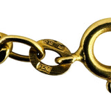 18k Yellow Gold 23.4g Solid Vintage 4.2mm Figaro Link Chain Necklace Italy 16"