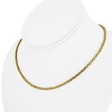 18k Yellow Gold 7.3g Ladies Light 3mm Wheat Link Chain Necklace 15.5"
