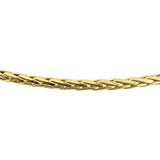 18k Yellow Gold 7.3g Ladies Light 3mm Wheat Link Chain Necklace 15.5"