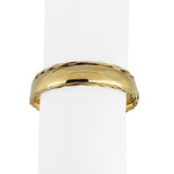 14k Yellow Gold 25g Heavy Polished 13mm Vintage Bangle Bracelet 6.5"