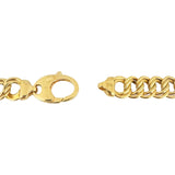 18k Yellow Gold 57.5g Thick Graduated Double Curb Link Necklace Italy 16.5"