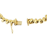 14k Yellow Gold 15g Ladies Polished 7.5mm San Marco Link Bracelet Turkey 7"