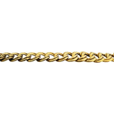 14k Yellow Gold 27g Thick Graduated Double Curb Link Necklace Italy 17.5"