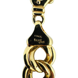 14k Yellow Gold 27g Thick Graduated Double Curb Link Necklace Italy 17.5"