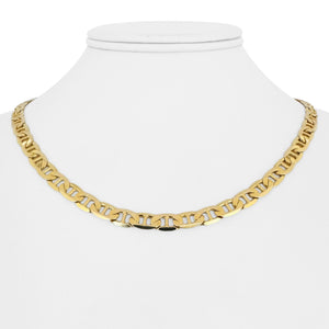 14k Yellow Gold 29g Solid Heavy 6.5mm Mariner Link Chain Necklace Italy 18"