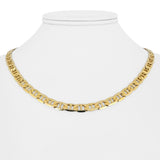 14k Yellow Gold 29g Solid Heavy 6.5mm Mariner Link Chain Necklace Italy 18"