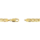 14k Yellow Gold 29g Solid Heavy 6.5mm Mariner Link Chain Necklace Italy 18"