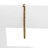 14k Yellow Gold and Citrine 7.3g Ladies Bangle Bracelet 7"
