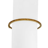 14k Yellow Gold and Citrine 7.3g Ladies Bangle Bracelet 7"
