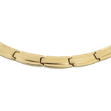 14k Yellow Gold 16.1g Ladies Graduated Fancy Panel Link Necklace 17"