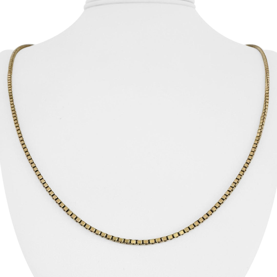 14k Yellow Gold 15.3g Solid Vintage 2mm Box Link Chain Necklace 24"