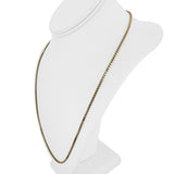 14k Yellow Gold 15.3g Solid Vintage 2mm Box Link Chain Necklace 24"