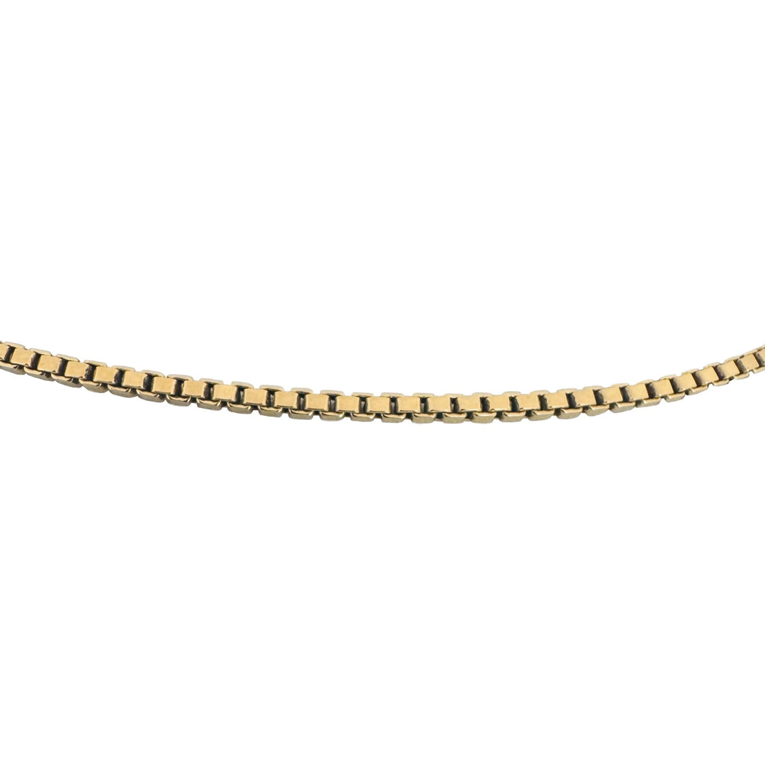 14k Yellow Gold 15.3g Solid Vintage 2mm Box Link Chain Necklace 24"