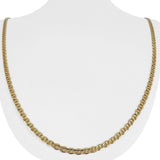 14k Yellow Gold 10g Solid Thin 3mm Mariner Link Chain Necklace Italy 26"