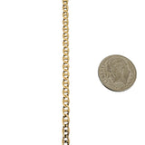 14k Yellow Gold 10g Solid Thin 3mm Mariner Link Chain Necklace Italy 26"