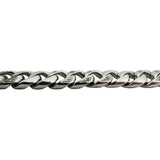 14k White Gold and Diamond 36.5g Solid Men's 9mm Curb Link Bracelet 8"
