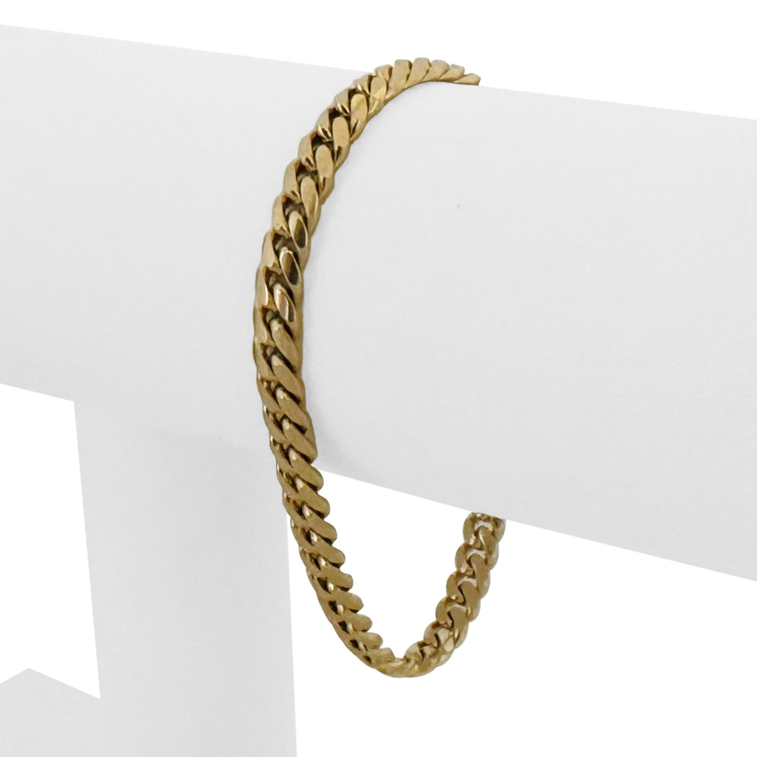 14k Yellow Gold 14.8g Solid Ladies 5mm Cuban Curb Link Bracelet 6.75"