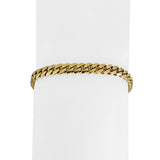 14k Yellow Gold 14.8g Solid Ladies 5mm Cuban Curb Link Bracelet 6.75"