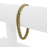 14k Yellow Gold 5.9g Ladies Milor 6mm Fancy Link Bracelet Italy 7"