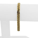 14k Yellow Gold 5.9g Ladies Milor 6mm Fancy Link Bracelet Italy 7"