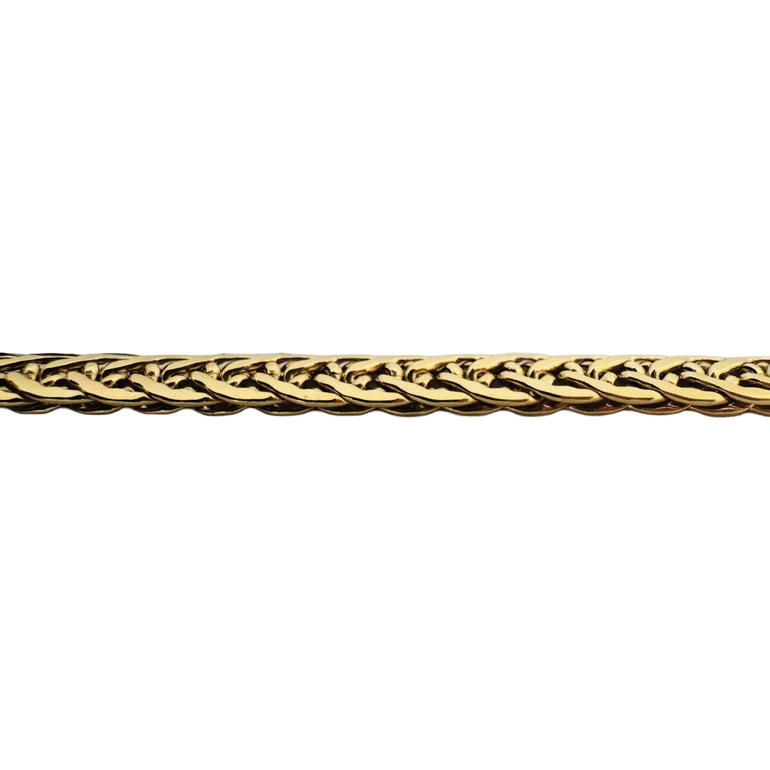 14k Yellow Gold 5.9g Ladies Milor 6mm Fancy Link Bracelet Italy 7"