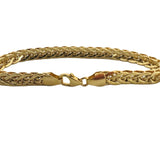 14k Yellow Gold 5.9g Ladies Milor 6mm Fancy Link Bracelet Italy 7"