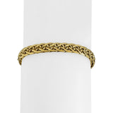 14k Yellow Gold 5.9g Ladies Milor 6mm Fancy Link Bracelet Italy 7"