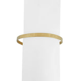 14k Yellow Gold 17.4g Solid Flex Hook Bangle Bracelet 7"