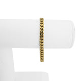 14k Yellow Gold 14.4g Solid Ladies 5.5mm Cuban Link Bracelet Italy 6.5"