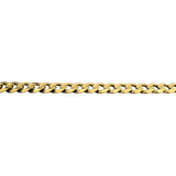 14k Yellow Gold 33.4g Solid Flat 7mm Curb Link Chain Necklace Italy 24"