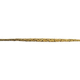 14k Yellow Gold 11.4g Ladies Graduated Byzantine Link Necklace Italy 17"