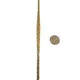 14k Yellow Gold 11.4g Ladies Graduated Byzantine Link Necklace Italy 17"