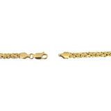 14k Yellow Gold 11.4g Ladies Graduated Byzantine Link Necklace Italy 17"