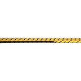 14k Yellow Gold 25g Solid Thick 5mm Herringbone Link Necklace Italy 18"