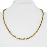 14k Yellow Gold 16.8g Solid 3.5mm Cable Biker Link Chain Necklace 20"