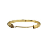 14k Yellow Gold 11.5g Ladies 8.5mm Fancy Bangle Bracelet 7.5"