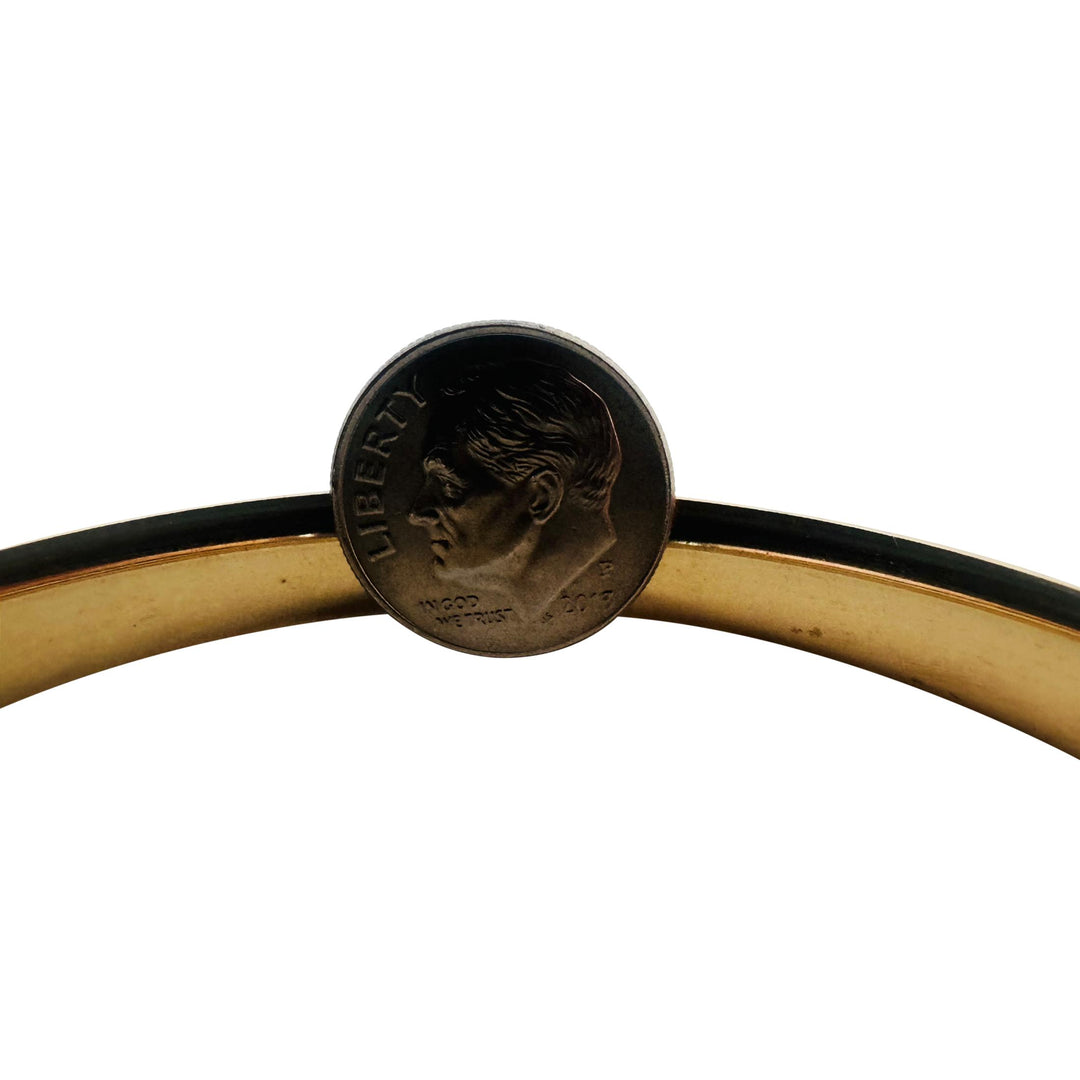 14k Yellow Gold 11.5g Ladies 8.5mm Fancy Bangle Bracelet 7.5"