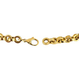 Chopard 18k Yellow Gold and Floating Diamond Charm Rolo Link Bracelet 7.5"